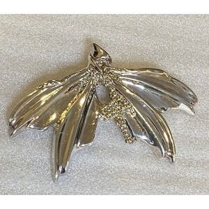 Joe Eustace Zuni 925 Electroform Native Amer Pendant Brooch 3D Wings 4.5" x 3"